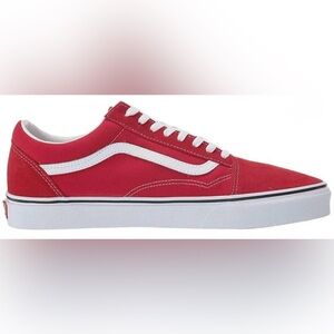 Vans Red and White Sneakers